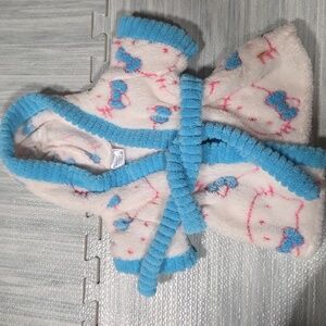 RARE HELLO KITTY x BUILD A BEAR Teddy Stuffy Doll Pajama Spa Robe BathRobe